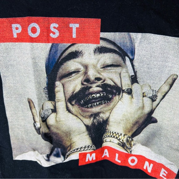 POST MALONE POSTY CO  MENS T SHIRT  Debut, Size, Medium - Picture 2 of 4